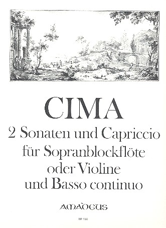 2 Sonaten und Capriccio für  Sopranblockflöte (Violine) und BC  