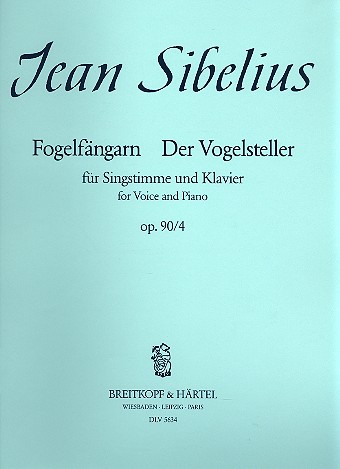 Der Vogelsteller op.90,4&nbsp;&nbsp;für Singstimme und Klavier&nbsp;&nbsp;