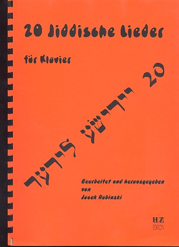 20 jiddische Lieder  für Klavier  