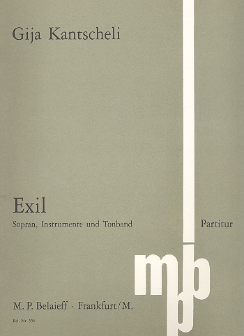 Exil  für Sopran, Instrumente und Tonband  Partitur