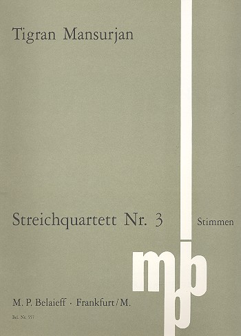 Streichquartett Nr.3 (1993)&nbsp;&nbsp;für Streichquartett&nbsp;&nbsp;Stimmen