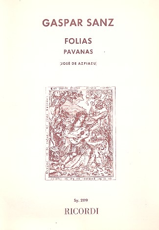 FOLIAS PAVANAS FUER GITARRE SOLO  AZPIAZU, JOSE DE, ARR.  