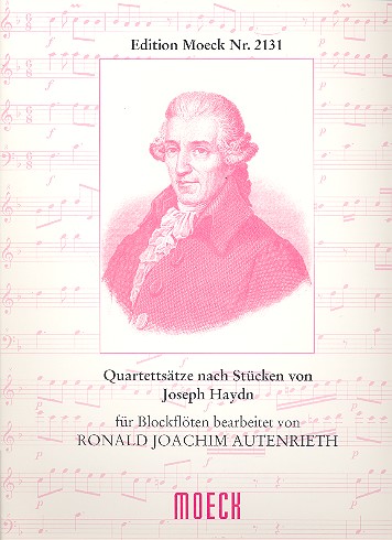 Quartettsätze nach Stücken von&nbsp;&nbsp;Joseph Haydn für 4 Blockflöten (SATB)&nbsp;&nbsp;