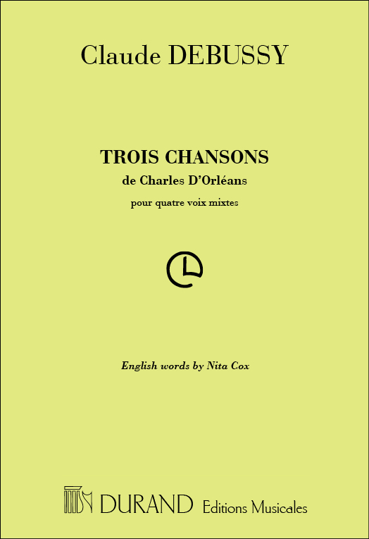 3 chansons de Charles d'Orleans  pour choeur mixte a cappella  partition (frz/en)
