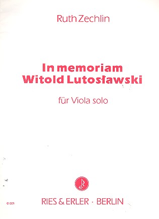 In memoriam Witold Lutoslawski  für Viola solo  