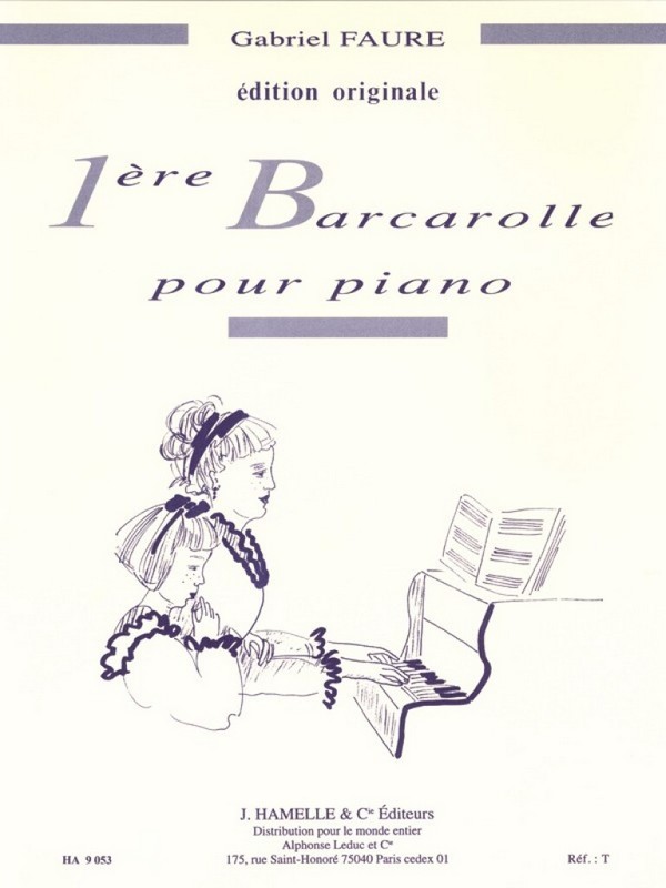 Barcarolle no.1 op.26 &nbsp;&nbsp;pour piano&nbsp;&nbsp;