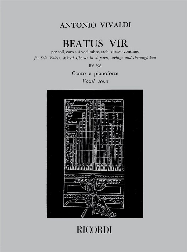 Beatus vir RV598 für Soli,  Chor, Streicher und Bc  Klavierauszug