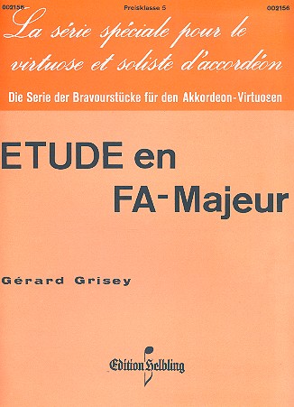 Etude fa majeur&nbsp;&nbsp;pour accordeon&nbsp;&nbsp;