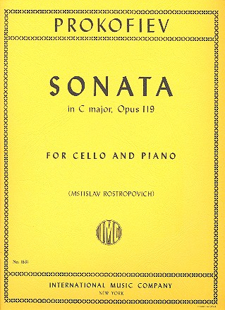 Sonata C major op.119  for cello and piano  