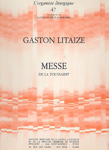 Messe de la Toussaint&nbsp;&nbsp;pour orgue&nbsp;&nbsp;