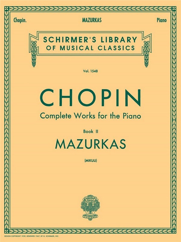 Mazurkas  für Klavier  