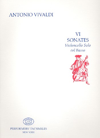 6 sonates  per violoncello solo col basso  