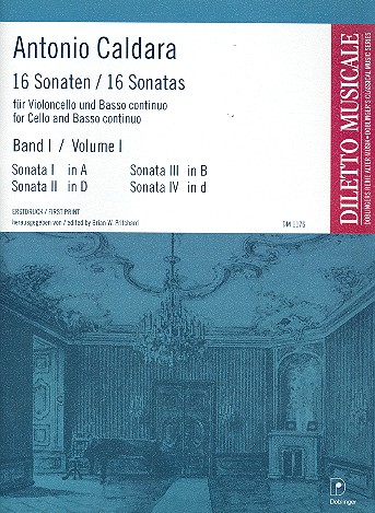16 Sonaten Band 1 (Nr.1-4)  für Violoncello und Bc  