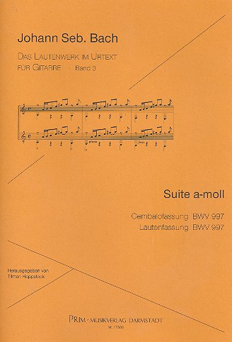 Suite a-Moll BWV997  für Gitarre (orig. für Laute)  