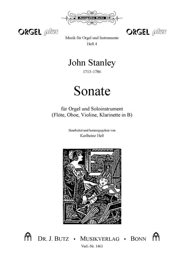 Sonate  für Orgel und Soloinstrument (Flöte, Oboe, Violine, Klarinette)  