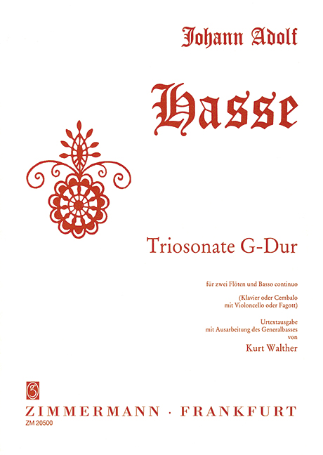 Triosonate G-Dur für 2 Flöten&nbsp;&nbsp;und Bc&nbsp;&nbsp;