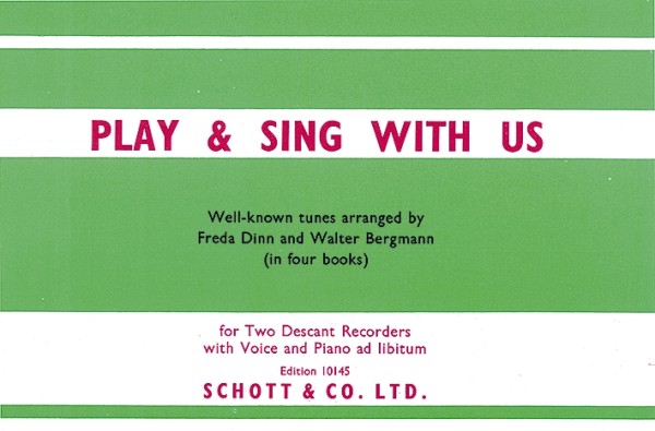 PLAY AND SING WITH US VOL.1 FOR 2&nbsp;&nbsp;for 2 descant recorders with voice and piano ad lib.&nbsp;&nbsp;
