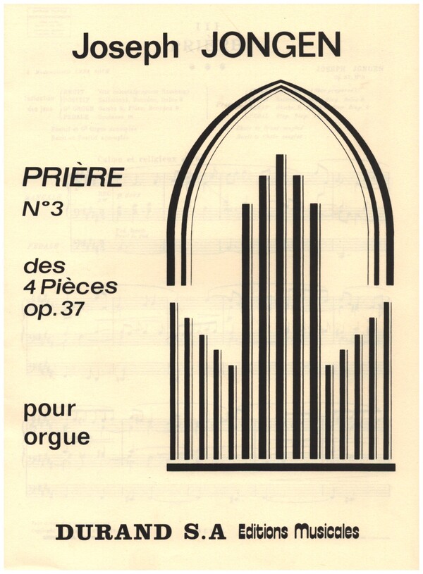 PRIERE OP.37 NO.3 POUR ORGUE  4 PIECES OP.37  