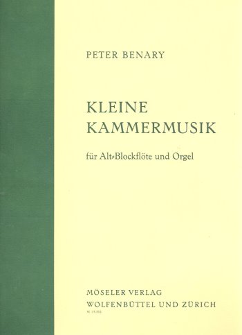 Kleine Kammermusik&nbsp;&nbsp;für Altblockflöte und Orgel&nbsp;&nbsp;
