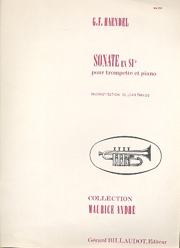 Sonate en sib majeur (B-Dur)&nbsp;&nbsp;pour trompette et piano&nbsp;&nbsp;