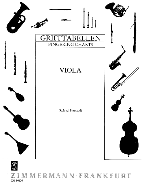 Grifftabelle&nbsp;&nbsp;für Viola&nbsp;&nbsp;