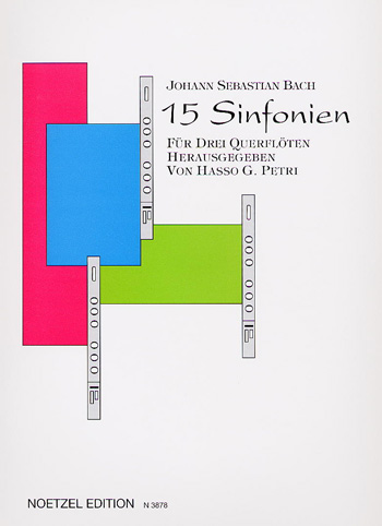 15 Sinfonien  für 3 Flöten  3 Spielpartituren (Set)