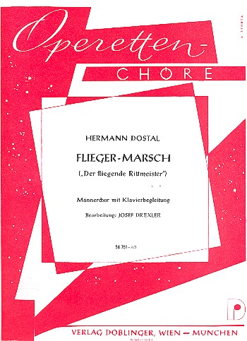 Flieger-Marsch&nbsp;&nbsp;für Männerchor (TTBB) und Klavier&nbsp;&nbsp;Klavierauszug