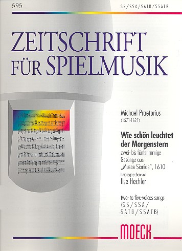 Wie schön leuchtet der Morgenstern&nbsp;&nbsp;für 2-5 Stimmen&nbsp;&nbsp;Partitur