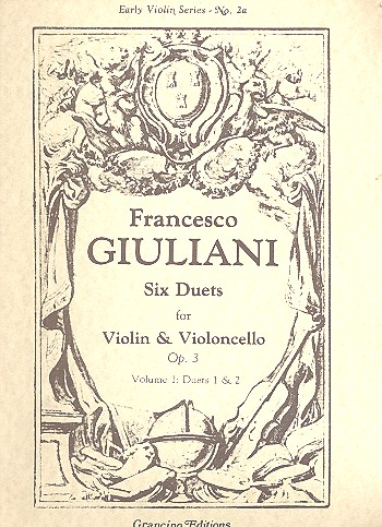 6 Duets op.3 vol.1 (nos.1-2)  for violin and violoncello  score and parts