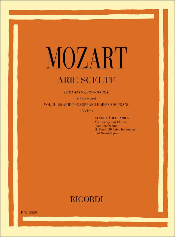 Arie scelte vol.2 (20 arie) per&nbsp;&nbsp;soprano e mezzo-soprano e&nbsp;&nbsp;pianoforte (it)