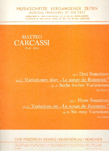 Variationen op.17 über Le songe de Rousseau  für Gitarre  