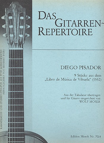 9 Stücke aus dem Libro de musica  de vihuela (1552) für Gitarre  