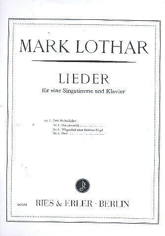 3 Marienlieder op.7 für Singstimme&nbsp;&nbsp;und Klavier&nbsp;&nbsp;