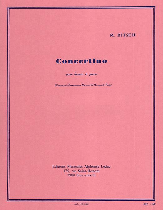 Concertino pour basson et piano    