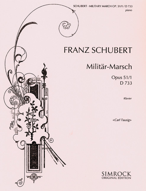 Militärmarsch op.51,1 D733&nbsp;&nbsp;für Klavier&nbsp;&nbsp;
