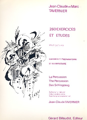 260 exercises et études vol.2  (préparatoire et elementaire)  pour batterie