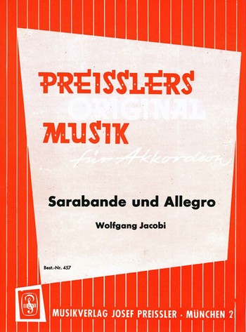 Sarabande und Allegro  für Akkordeon  