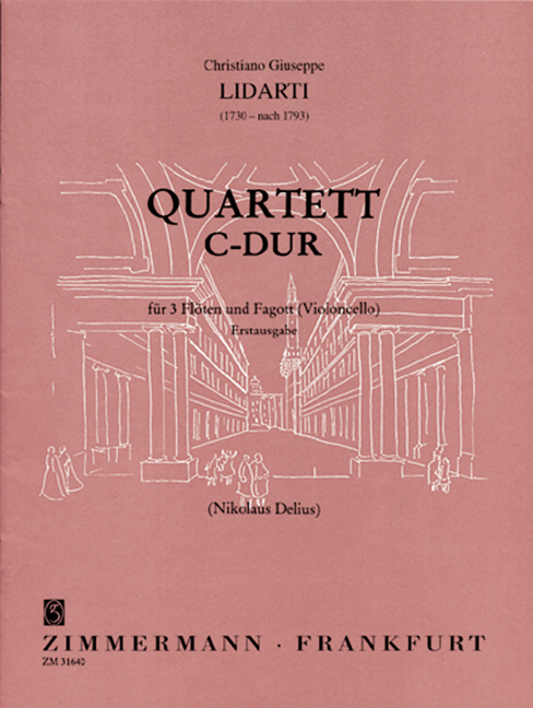 Quartett C-Dur für 3 Flöten und&nbsp;&nbsp;Fagott (Violoncello)&nbsp;&nbsp;