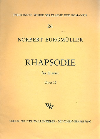 Rhapsodie op.13   für Klavier  