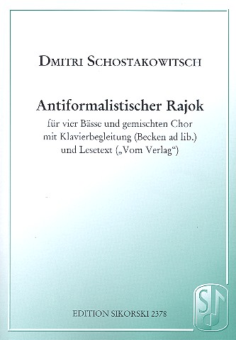 Antiformalistischer Rajok für  Soli, Chor und Klavier (dt/russ)  Partitur (Kopie)