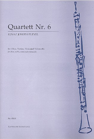 Quartett Nr.6 für Oboe, Violine,&nbsp;&nbsp;Viola und Violoncello&nbsp;&nbsp;Partitur und Stimmen
