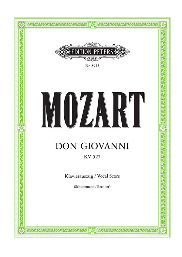Don Giovanni KV527&nbsp;&nbsp;&nbsp;&nbsp;Klavierauszug (dt/it)