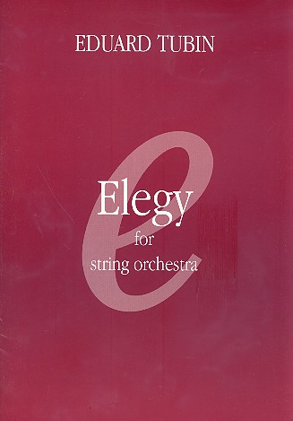 Elegy for string orchestra  score and parts  