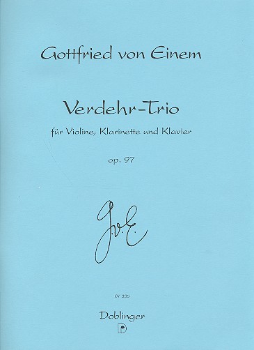 Verdehr Trio op.97 für Violine,  Klarinette und Klavier  
