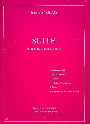 Suite &nbsp;&nbsp;pour piano à 4 mains&nbsp;&nbsp;