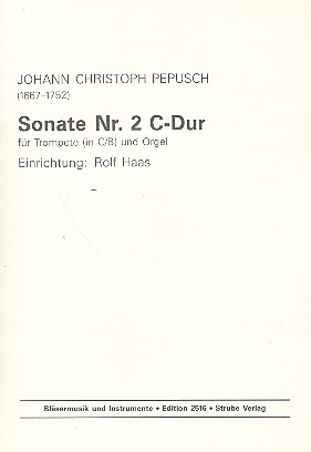Sonate C-Dur Nr.2 für Trompete  (in C/B) und Orgel  