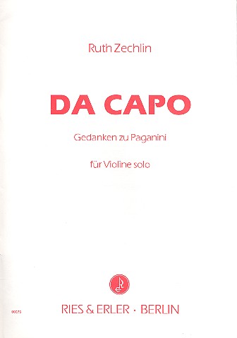 Da capo Gedanken zu Paganini  für Violine solo  