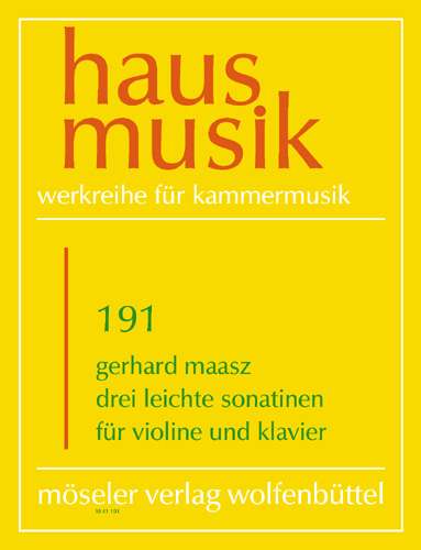 3 leichte Sonatinen  für Violine und Klavier  