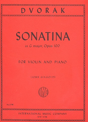 Sonatina G major op.100&nbsp;&nbsp;for violin and piano&nbsp;&nbsp;