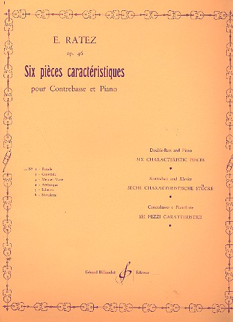 Parade op.46,1 pour contrebasse et piano&nbsp;&nbsp;&nbsp;&nbsp;
